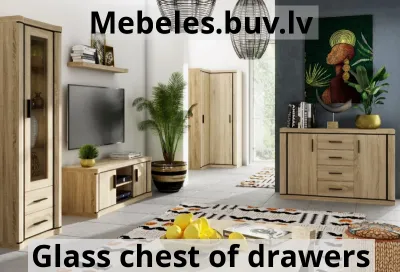 chest of drawers ds7-jsl - Royal w2d glass case