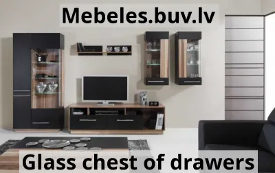 chest of drawers mms5 - Glass display cabinets for living room