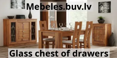 chest of drawers tds14-jsl - Glass display cabinets for living room