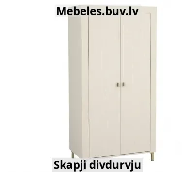 skapis drēbju mossa 01 - Balts drēbju skapis