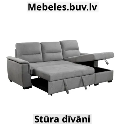 dīvāns karis gaiši pelēks - Stura divani savoj
