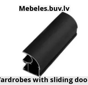 skapis 2-durvju ar bīdāmām durvīm 17024060 ar spoguli 2 atvilktnes  krāsagold craft oak profmelns - Galda krasa kirsis