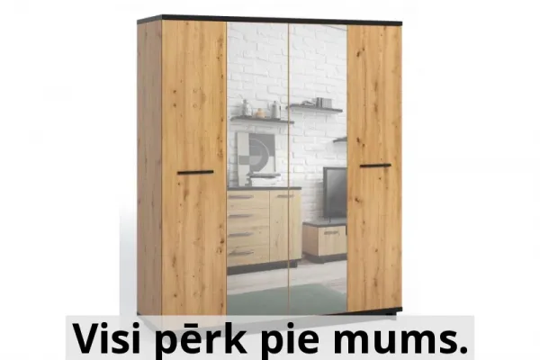 Ines 4-durvju skapis in sz4d 180 cm
