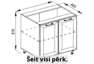 Apakšējais skapis margo n80